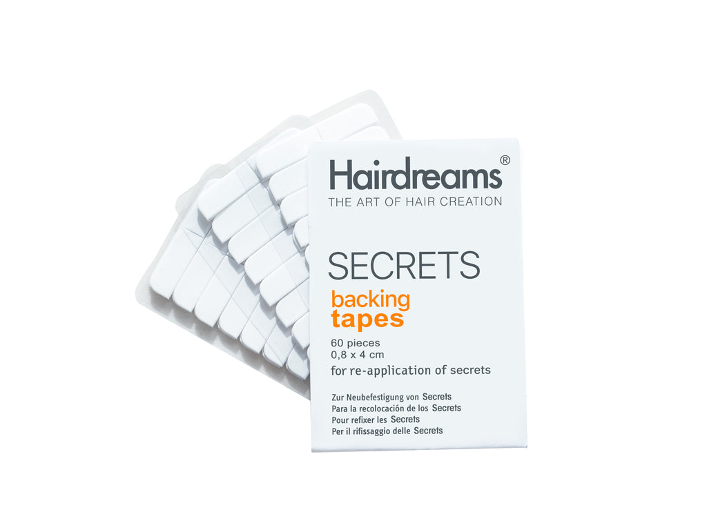 SECRETS Backing Tapes(ClearPack of 60) Hairdreams Tapes